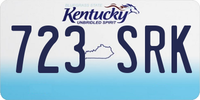 KY license plate 723SRK