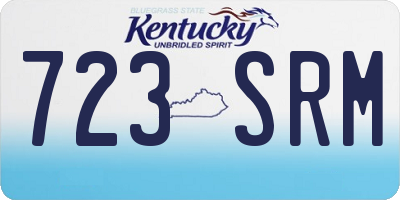 KY license plate 723SRM