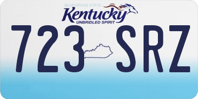 KY license plate 723SRZ