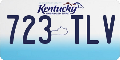 KY license plate 723TLV