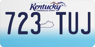 KY license plate 723TUJ