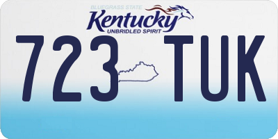 KY license plate 723TUK