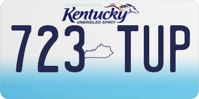 KY license plate 723TUP