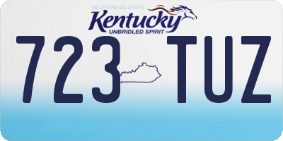 KY license plate 723TUZ