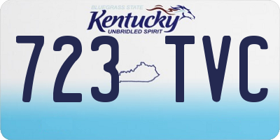 KY license plate 723TVC