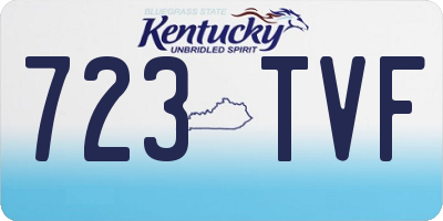 KY license plate 723TVF