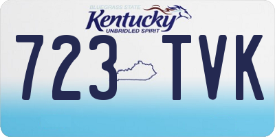 KY license plate 723TVK