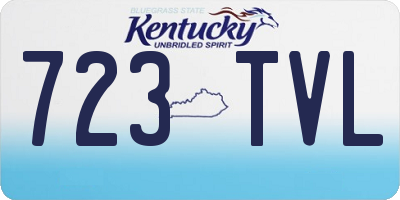 KY license plate 723TVL