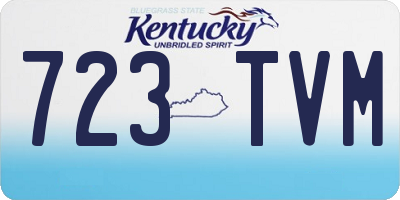 KY license plate 723TVM