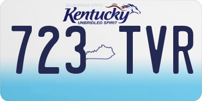 KY license plate 723TVR