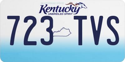 KY license plate 723TVS