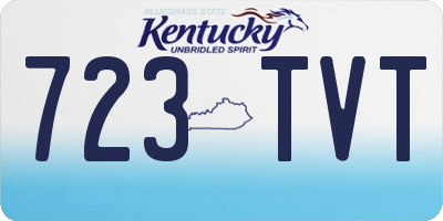 KY license plate 723TVT