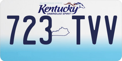 KY license plate 723TVV