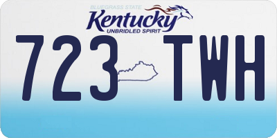 KY license plate 723TWH
