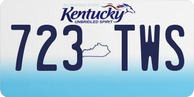 KY license plate 723TWS