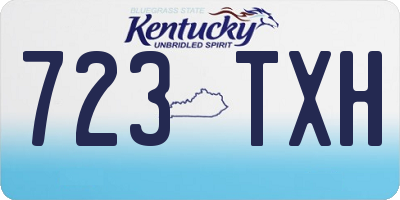 KY license plate 723TXH