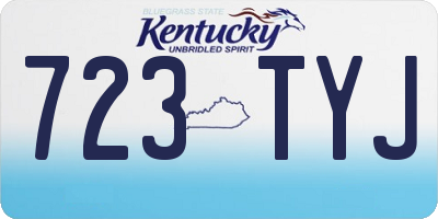 KY license plate 723TYJ