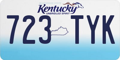 KY license plate 723TYK