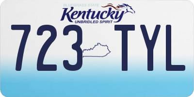 KY license plate 723TYL