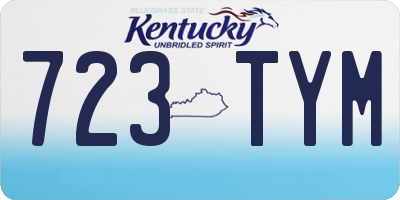 KY license plate 723TYM