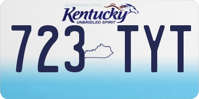 KY license plate 723TYT