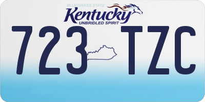 KY license plate 723TZC
