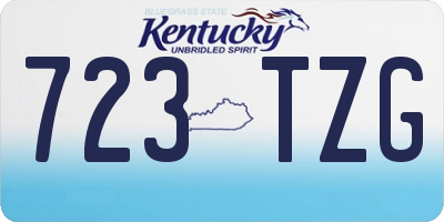 KY license plate 723TZG