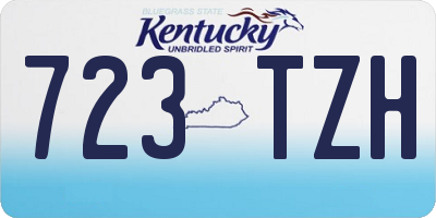 KY license plate 723TZH