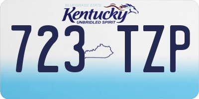 KY license plate 723TZP