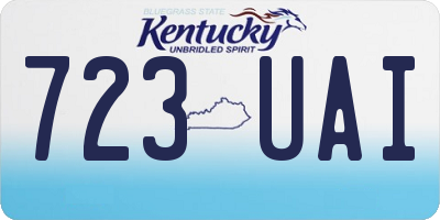 KY license plate 723UAI