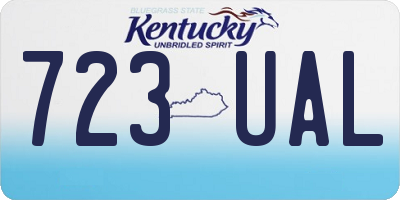 KY license plate 723UAL