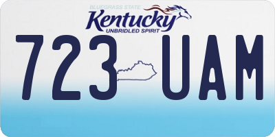 KY license plate 723UAM