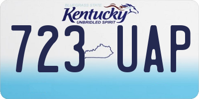 KY license plate 723UAP