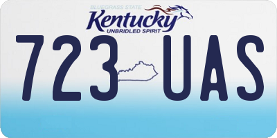 KY license plate 723UAS