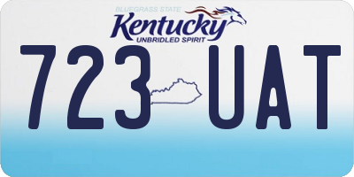 KY license plate 723UAT