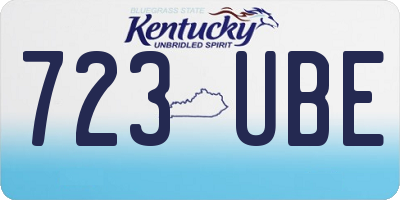 KY license plate 723UBE