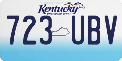 KY license plate 723UBV