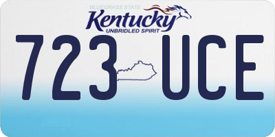 KY license plate 723UCE