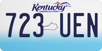 KY license plate 723UEN