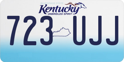 KY license plate 723UJJ