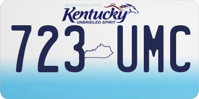 KY license plate 723UMC