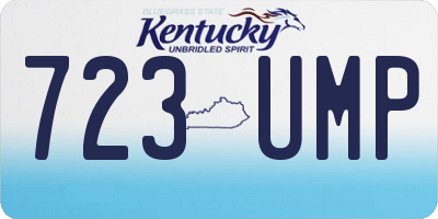 KY license plate 723UMP