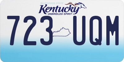 KY license plate 723UQM