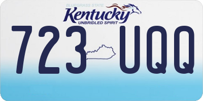 KY license plate 723UQQ