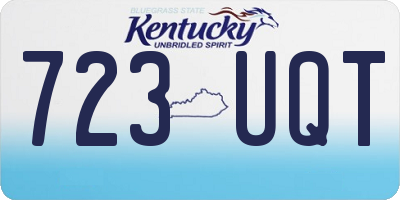 KY license plate 723UQT