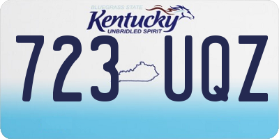 KY license plate 723UQZ
