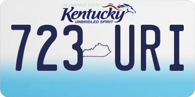 KY license plate 723URI