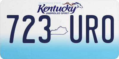 KY license plate 723URO