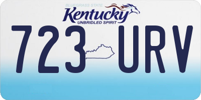 KY license plate 723URV