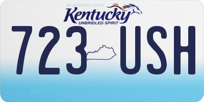 KY license plate 723USH